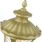 7859-33 3 Light Soft Gold Outdoor Large Post Top Lantern-Lighting LumensLantern