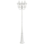 7866-13 3 Light Textured White Outdoor Post Light-Lighting LumensOutdoor Wall Lights