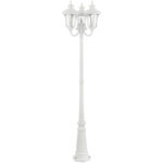 7866-13 3 Light Textured White Outdoor Post Light-Lighting LumensOutdoor Wall Lights