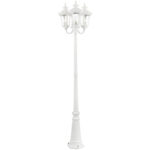 7866-13 3 Light Textured White Outdoor Post Light-Lighting LumensOutdoor Wall Lights