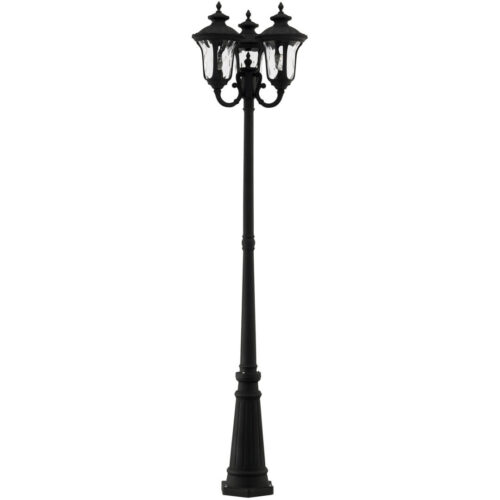 7866-14 3 Light Textured Black Outdoor Post Light-Lighting LumensOutdoor Wall Lights