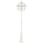 7869-13 4 Light Textured White Outdoor Post Light-Lighting LumensOutdoor Wall Lights