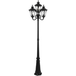 7869-14 4 Light Textured Black Outdoor Post Light-Lighting LumensOutdoor Wall Lights