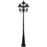 7869-14 4 Light Textured Black Outdoor Post Light-Lighting LumensOutdoor Wall Lights