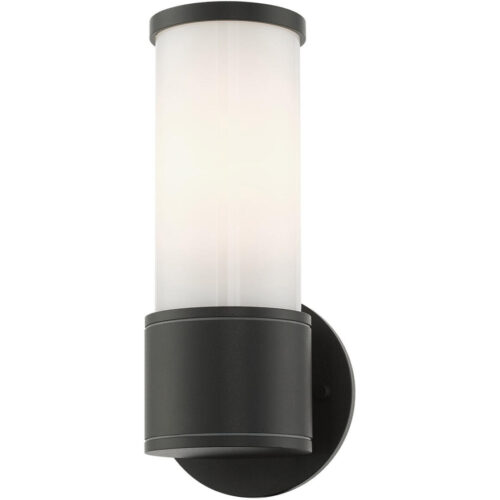 79321-14 1 Light Textured Black Outdoor ADA Wall Lantern-Lighting LumensLantern