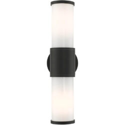 79322-14 2 Light Textured Black Outdoor ADA Wall Lantern-Lighting LumensLantern