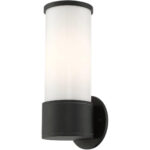 79323-14 1 Light Textured Black Outdoor Wall Lantern-Lighting LumensLantern