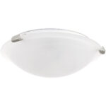 8010-91 2 Light Brushed Nickel Ceiling Mount-Lighting LumensFlush Mount Ceiling Lights