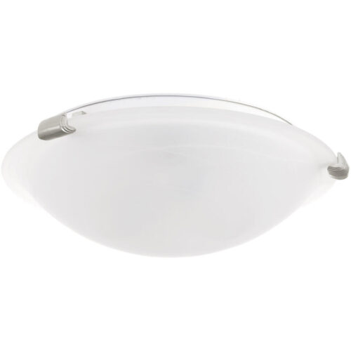 8010-91 2 Light Brushed Nickel Ceiling Mount-Lighting LumensFlush Mount Ceiling Lights