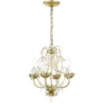 8193-28 4 Light Winter Gold Chandelier-Lighting LumensChandeliers