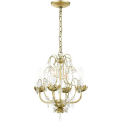 8193-28 4 Light Winter Gold Chandelier-Lighting LumensChandeliers