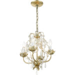 8193-28 4 Light Winter Gold Chandelier-Lighting LumensChandeliers