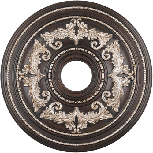 Hand Rubbed Bronze Ceiling Medallion with Polyurethane Foam base with 22.5 Dia-Lighting LumensMedallion