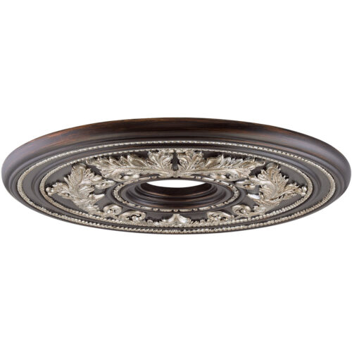 Hand Rubbed Bronze Ceiling Medallion with Polyurethane Foam base with 22.5 Dia-Lighting LumensMedallion