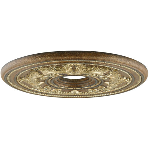 Venetian Patina Ceiling Medallion with Polyurethane Foam base with 22.5 Dia-Lighting LumensMedallion