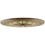 Venetian Patina Ceiling Medallion with Polyurethane Foam base with 22.5 Dia-Lighting LumensMedallion