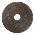 Imperial Bronze Ceiling Medallion with Polyurethane Foam base with 22.5 Dia-Lighting LumensMedallion