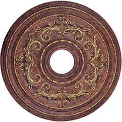 Verona Bronze Ceiling Medallion with Polyurethane Foam base with 22.5 Dia-Lighting LumensMedallion