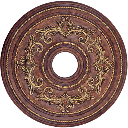 Verona Bronze Ceiling Medallion with Polyurethane Foam base with 22.5 Dia-Lighting LumensMedallion