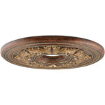 Verona Bronze Ceiling Medallion with Polyurethane Foam base with 22.5 Dia-Lighting LumensMedallion