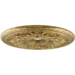 Vintage Gold Leaf Ceiling Medallion with Polyurethane Foam base with 22.5 Dia-Lighting LumensMedallion