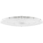 White Ceiling Medallion with Polyurethane Foam base with 22 Dia-Lighting LumensMedallion