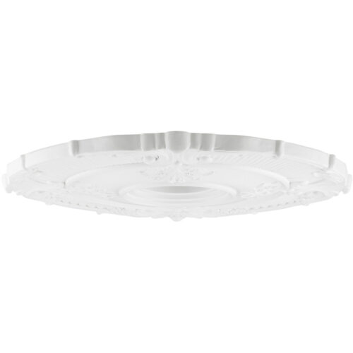 White Ceiling Medallion with Polyurethane Foam base with 22 Dia-Lighting LumensMedallion