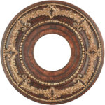 Verona Bronze Ceiling Medallion with Polyurethane Foam base with 12 Dia-Lighting LumensMedallion