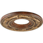 Verona Bronze Ceiling Medallion with Polyurethane Foam base with 12 Dia-Lighting LumensMedallion