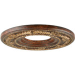 Verona Bronze Ceiling Medallion with Polyurethane Foam base with 12 Dia-Lighting LumensMedallion