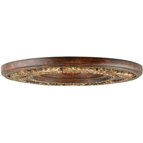 Verona Bronze Ceiling Medallion with Polyurethane Foam base with 12 Dia-Lighting LumensMedallion