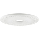 White Ceiling Medallion with Polyurethane Foam base with 20 Dia-Lighting LumensMedallion