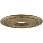 Antique Gold Leaf Ceiling Medallion with Polyurethane Foam base with 20 Dia-Lighting LumensMedallion