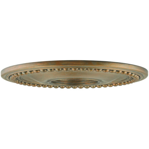 Antique Gold Leaf Ceiling Medallion with Polyurethane Foam base with 20 Dia-Lighting LumensMedallion