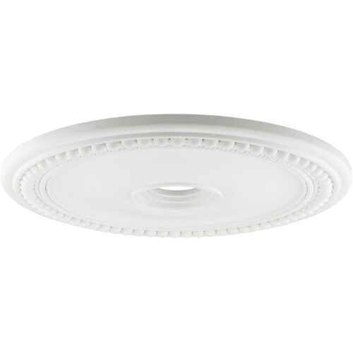 White Ceiling Medallion with Polyurethane Foam base with 30 Dia-Lighting LumensMedallion