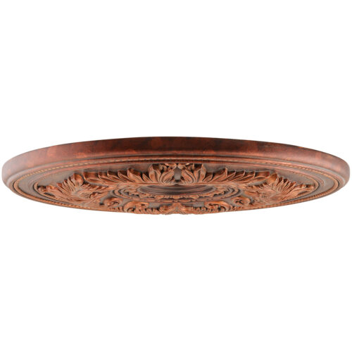 Crackled Greek Bronze Ceiling Medallion with Polyurethane Foam base with 30.5 Dia-Lighting LumensMedallion