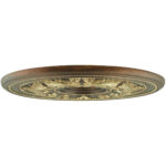 Palacial Bronze with Gilded Accents Ceiling Medallion with Polyurethane Foam base with 30.5 Dia-Lighting LumensMedallion