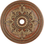 Verona Bronze Ceiling Medallion with Polyurethane Foam base with 40.5 Dia-Lighting LumensMedallion