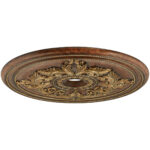 Verona Bronze Ceiling Medallion with Polyurethane Foam base with 40.5 Dia-Lighting LumensMedallion