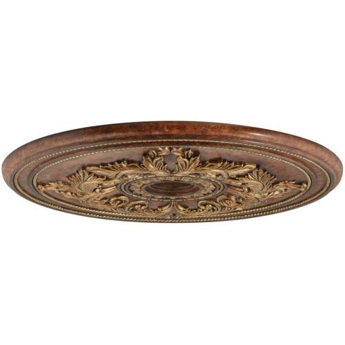 Verona Bronze Ceiling Medallion with Polyurethane Foam base with 40.5 Dia-Lighting LumensMedallion