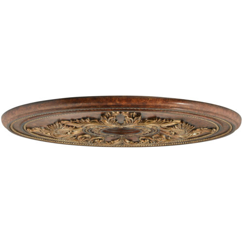 Verona Bronze Ceiling Medallion with Polyurethane Foam base with 40.5 Dia-Lighting LumensMedallion