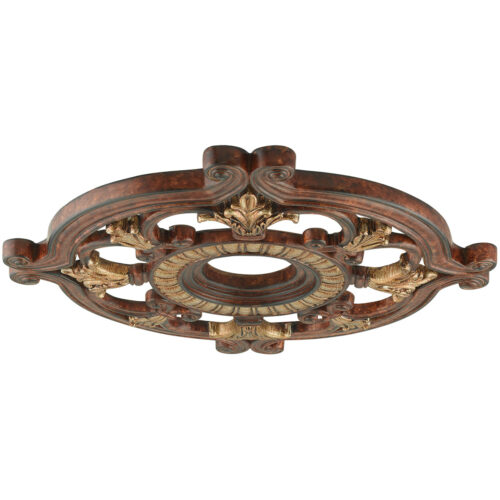 Verona Bronze Ceiling Medallion with Polyurethane Foam base with 23.5 Dia-Lighting LumensMedallion