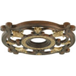 Palacial Bronze with Gilded Accents Ceiling Medallion with Polyurethane Foam base with 23.5 Dia-Lighting LumensMedallion