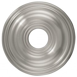 Brushed Nickel Ceiling Medallion with Steel base with 16 Dia-Lighting LumensMedallion