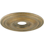 Antique Gold Leaf Ceiling Medallion with Polyurethane Foam base with 20 Dia-Lighting LumensMedallion