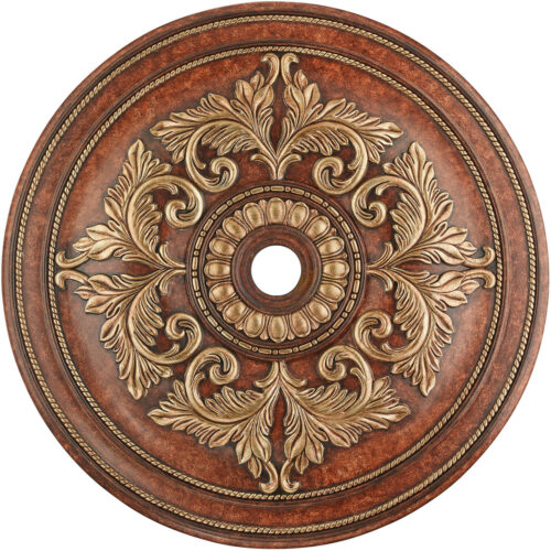 Verona Bronze Ceiling Medallion with Polyurethane Foam base with 48.5 Dia-Lighting LumensMedallion