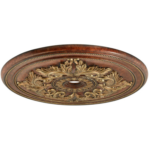 Verona Bronze Ceiling Medallion with Polyurethane Foam base with 48.5 Dia-Lighting LumensMedallion