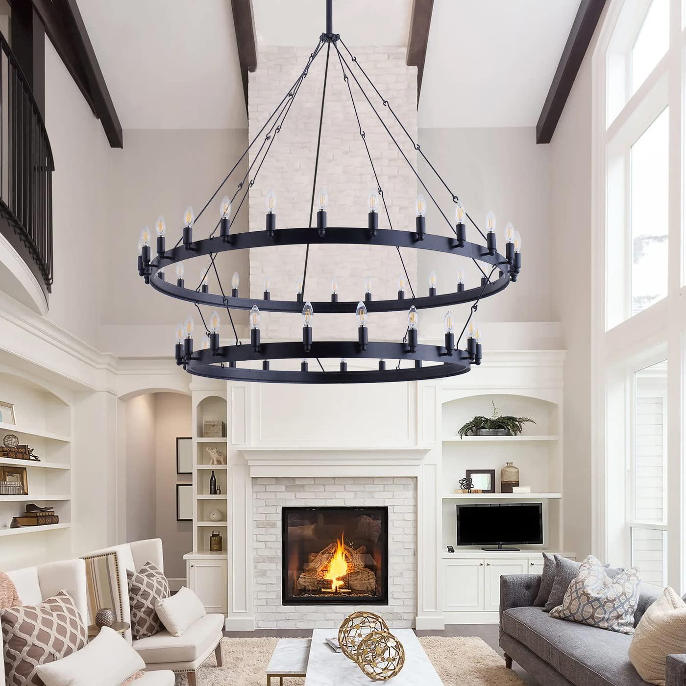 How to Make a Bold Statement with Oversized Chandeliers,